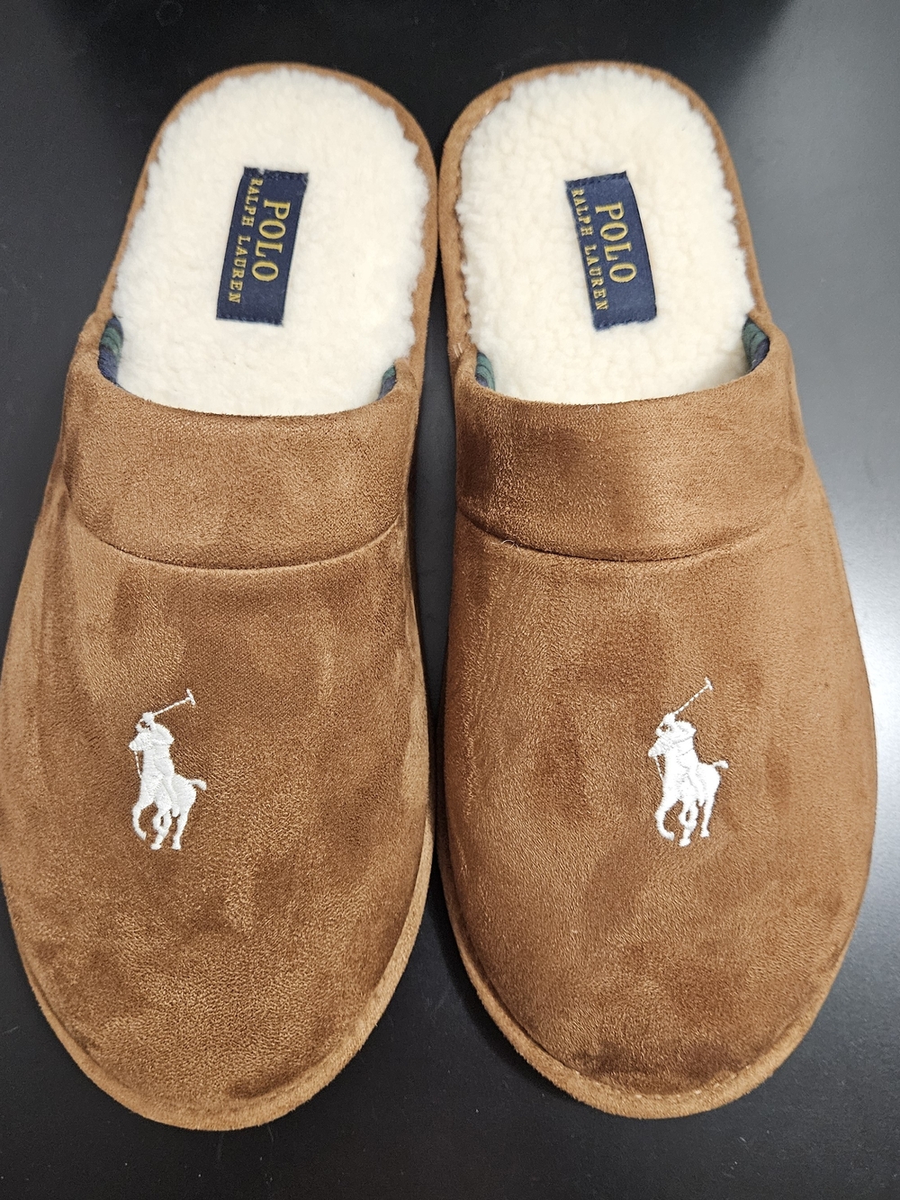 NIB Men's Polo Ralph Lauren Klarence Mule Scuff Slippers Size 10M